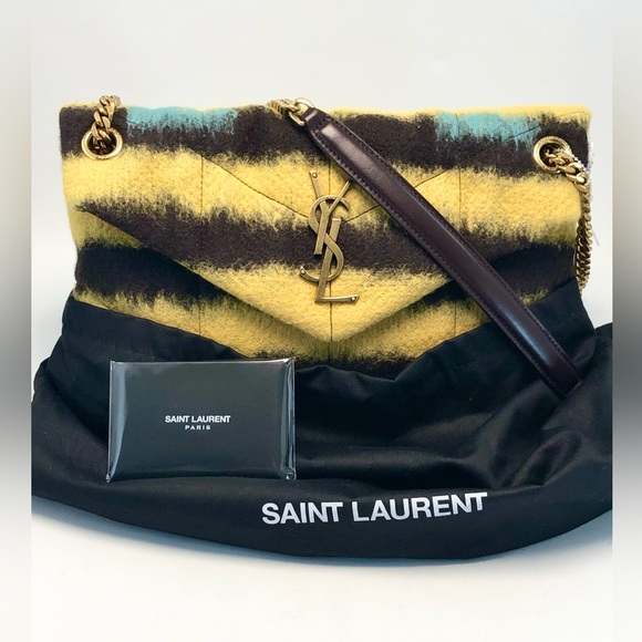 SAINT LAURENT
Small Puffer Bag in Tie Dye Fabric and
Lambskin - Picture 1 of 11